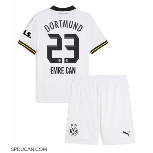 Dječji Nogometni Dres Borussia Dortmund Emre Can #23 Rezervni 2024-25 Kratak Rukav (+ Kratke hlače)